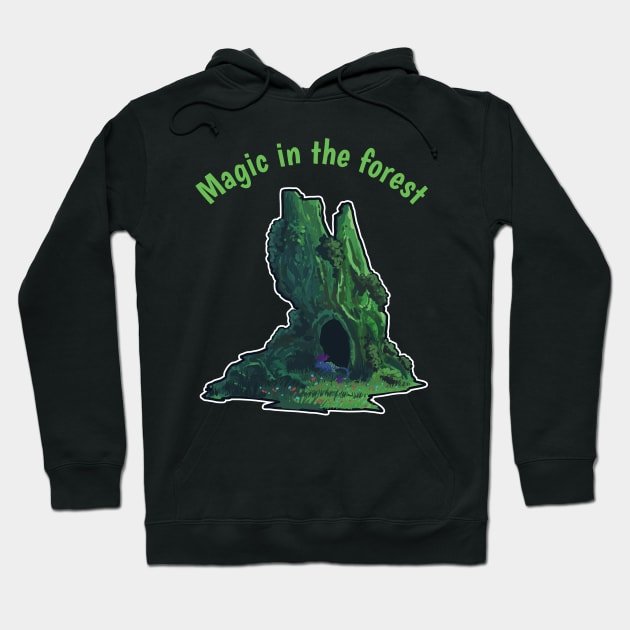 Magic in the forest Hoodie by Victorkens